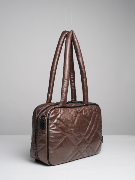 451-00 5149 Сумка доум женская экокожа Safenta коричневый