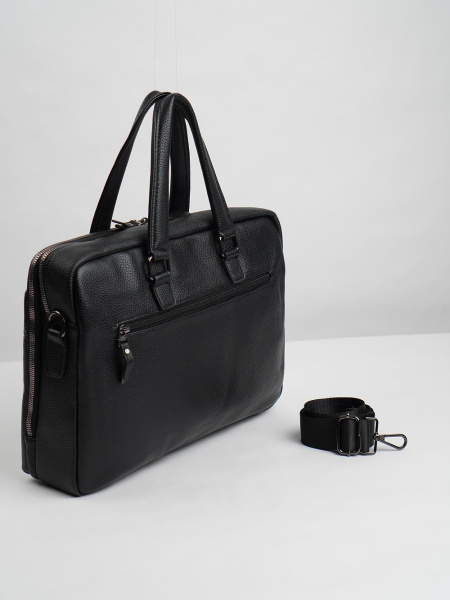 фото 455-17 8193-8 Портфель мужской экокожа DE-GOSA черный