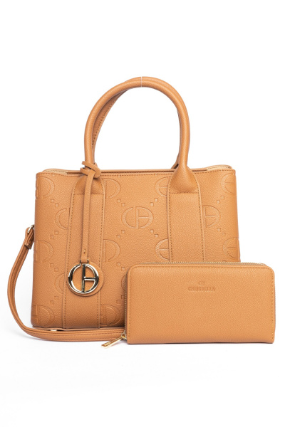 438-72 АА012401002 Сумка тоут женская экокожа Chrisbella коричневый 438-72 АА012401002 Сумка тоут женская экокожа Chrisbella коричневый