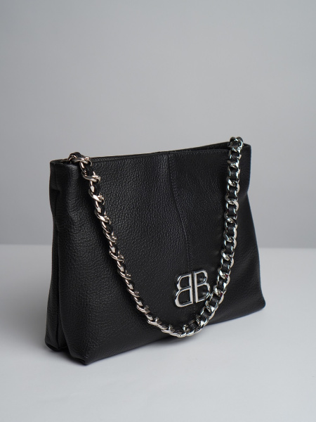 фото 447-38 187 Сумка кросс-боди женская натуральная кожа Ludor черный