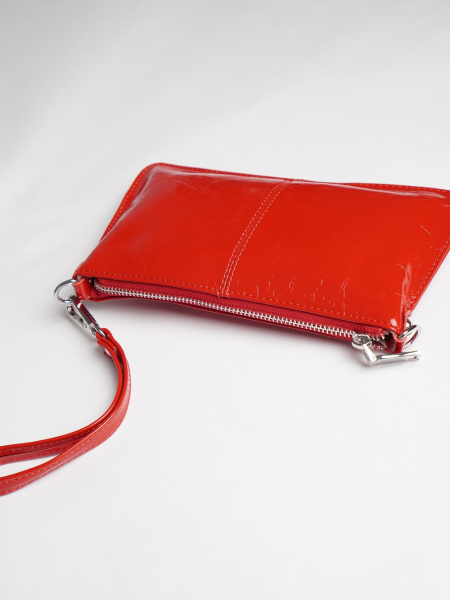 фото 451-87 711масло Клатч женский натуральная кожа Ludor красный