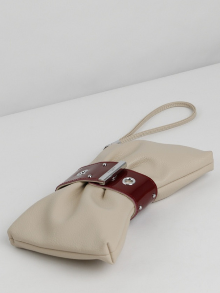 фото 456-97 2131 Клатч женский экокожа Safenta бежевый