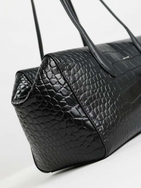 456-59 78828 Сумка тоут женская натуральная кожа Ludor черный