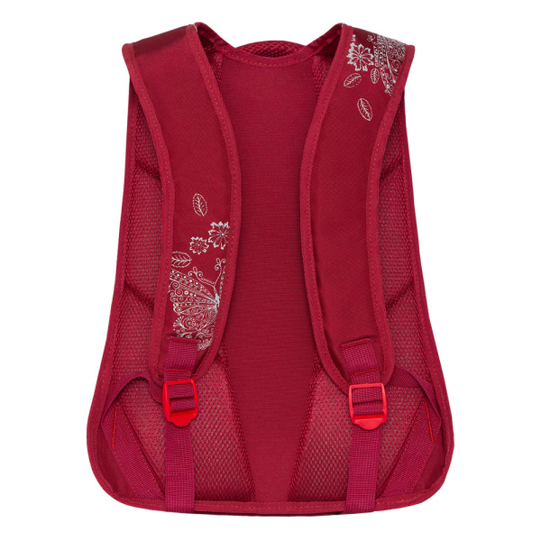 фото 386-02 RD-141-1 Рюкзак для девочки Grizzly красный