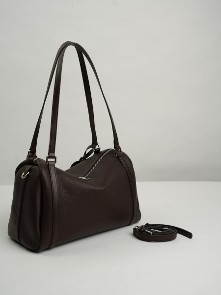 454-70 1818 Сумка доум женская натуральная кожа Ludor темно-коричневый