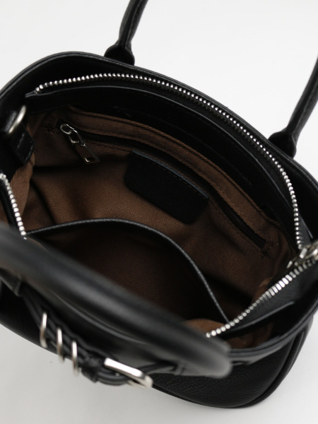 456-88 8845 Сумка тоут женская натуральная кожа Ludor черный