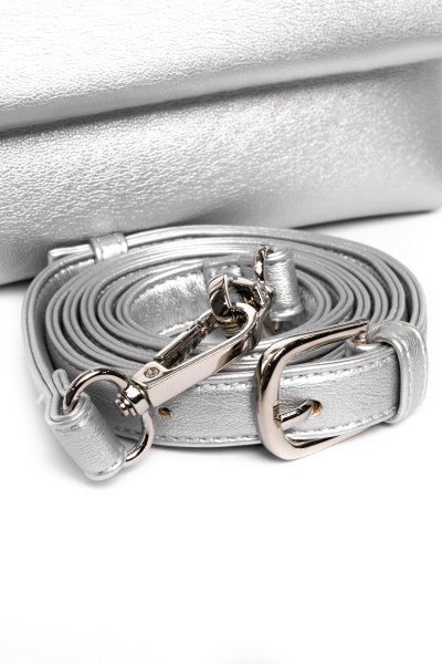 фото 443-56 550139 Сумка кросс-боди женская экокожа Ludor серебристый