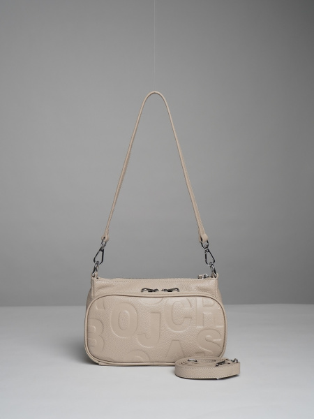 фото 451-28 6003 Сумка кросс-боди женская натуральная кожа Ludor молочный