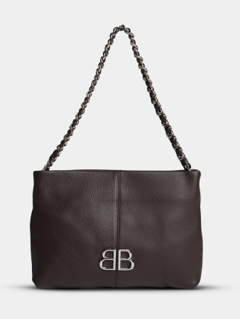 фото 448-86 187 Сумка кросс-боди женская натуральная кожа Ludor темно-коричневый