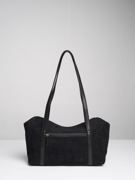 451-39 550238 Сумка доум женская эко замша Ludor черный