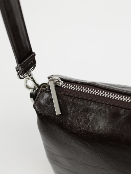 фото 456-09 550271 Сумка кросс-боди женская экокожа Ludor темно-коричневый