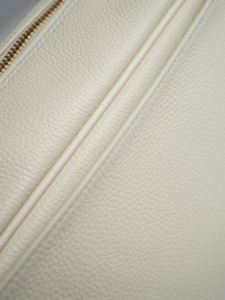 447-65 98111 Сумка тоут женская натуральная кожа Ludor молочный