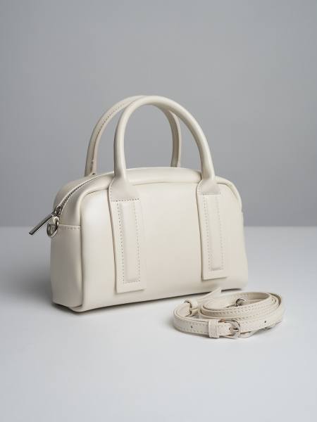 447-26 550206 Сумка тоут женская экокожа Ludor молочный