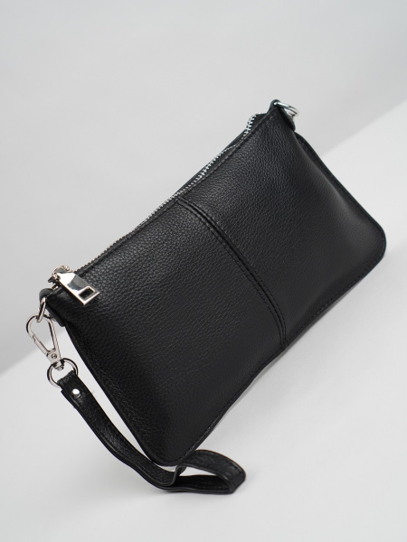 фото 454-34 711 Клатч женский натуральная кожа Ludor черный