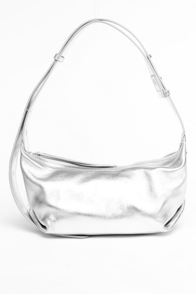 431-34 10-035 Сумка кросс-боди женская натуральная кожа Ludor серебристый фото 431-34 10-035 Сумка кросс-боди женская натуральная кожа Ludor серебристый