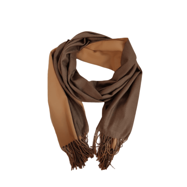 фото 413-26 870199 2-х стор Палантин темно-бежевый 