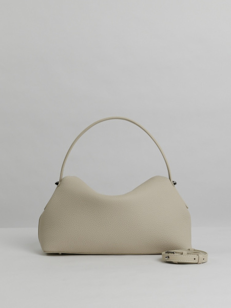 456-89 329 Сумка тоут женская натуральная кожа Ludor светло-бежевый