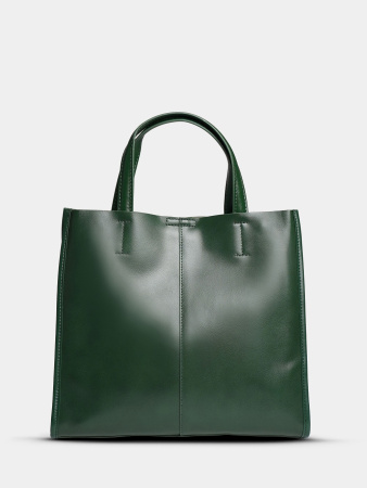 452-38 219 Сумка тоут женская натуральная кожа Ludor зеленый