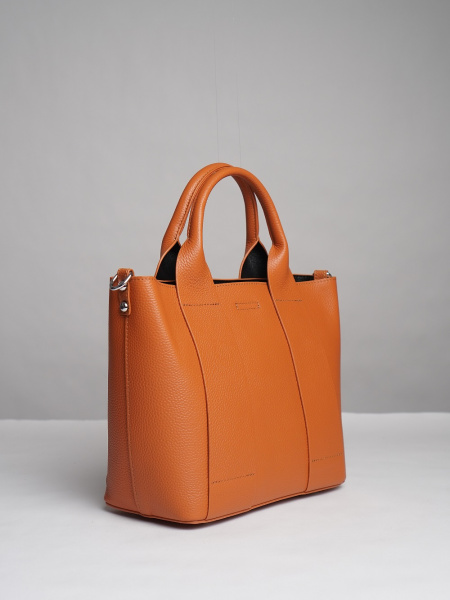 452-67 9906 Сумка тоут женская натуральная кожа Ludor коричневый