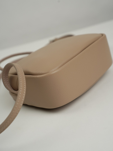 фото 454-58 80207 Сумка кросс-боди женская натуральная кожа Ludor темно-бежевый