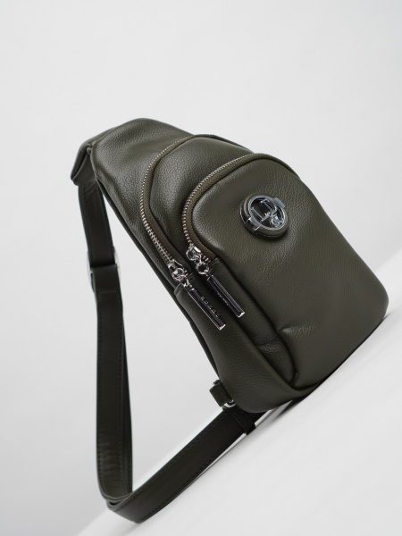 фото 407-08 P3349 Сумка кросс-боди женская экокожа Ludor хаки