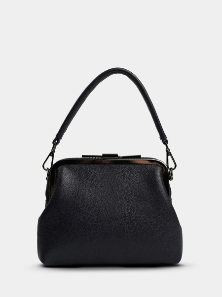 455-48 550227 Сумка фрейм женская экокожа Ludor синий