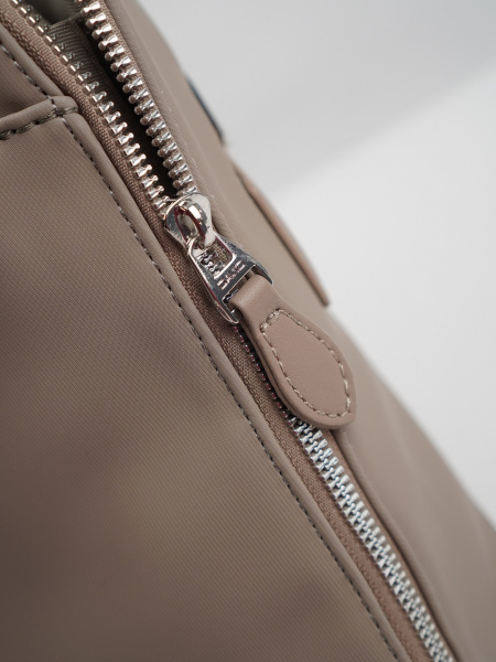 453-53 СМ7814 Сумка доум женская экокожа David Jones серо-бежевый