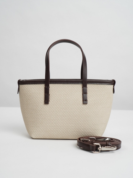 фото 454-16 550266 Сумка кросс-боди женская экокожа Ludor светло-бежевый