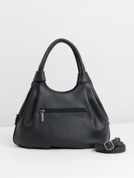 456-33 550249 Сумка хобо женская экокожа Ludor темно-серый