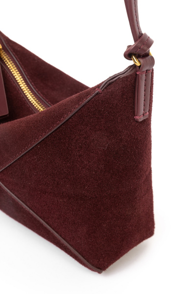 фото 440-04 BD6447 Сумка кросс-боди женская замша Ludor бордовый