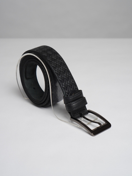 фото 453-01  Ремень мужской DG черный