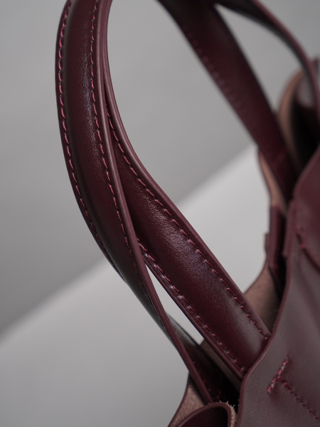 452-39 219 Сумка тоут женская натуральная кожа Ludor бордовый 452-39 219 Сумка тоут женская натуральная кожа Ludor бордовый