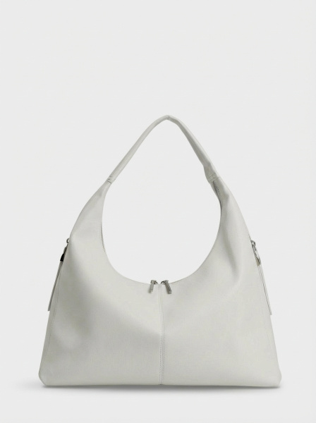 456-05 550282 Сумка хобо женская экокожа Ludor белый
