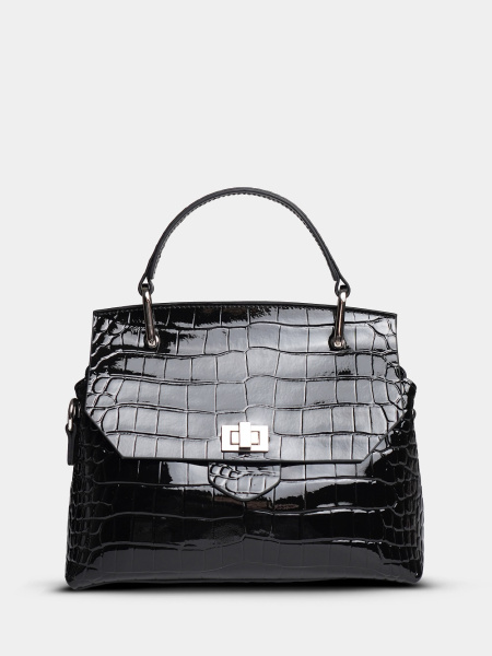 443-68 2306 Сумка стракчэд женская натуральная кожа Ludor черный 443-68 2306 Сумка стракчэд женская натуральная кожа Ludor черный