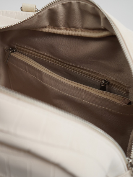 455-27 550229 Сумка доум женская эко нубук Ludor светло-бежевый