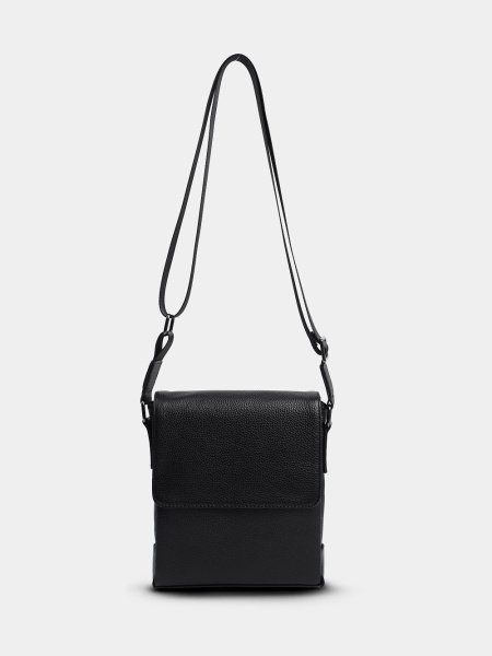 фото 453-75 1170-3 Сумка кросс-боди мужская натуральная кожа DE-GOSA черный