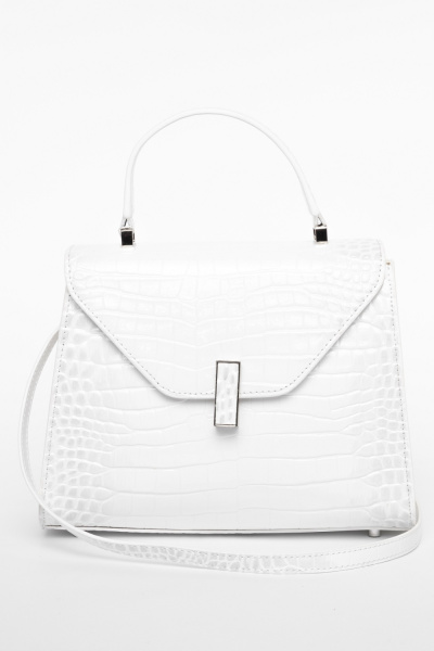 442-86 9668 Сумка стракчэд женская натуральная кожа Ludor белый 442-86 9668 Сумка стракчэд женская натуральная кожа Ludor белый