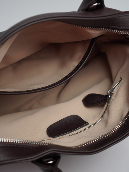 449-76 1885 Сумка доум женская натуральная кожа Ludor темно-коричневый 449-76 1885 Сумка доум женская натуральная кожа Ludor темно-коричневый