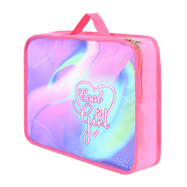 фото 406-42 89.0321 Школьная папка с ручками  Luris розовый