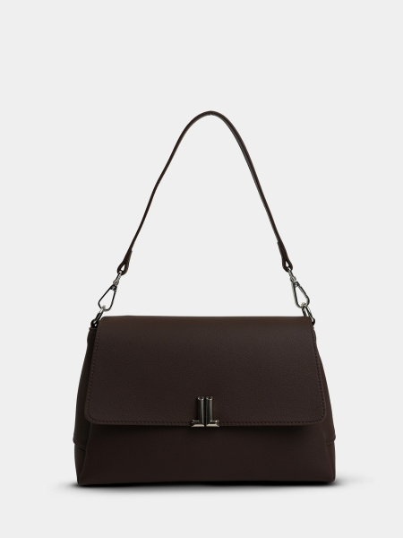 456-42 83360 Сумка Флап женская натуральная кожа Ludor темно-коричневый