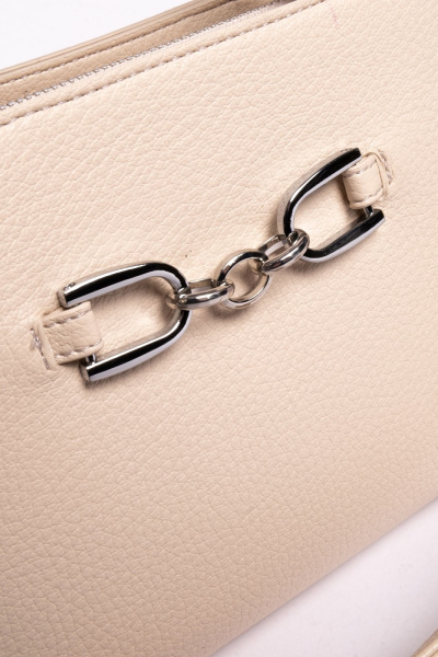 420-84 Y1664-1K Сумка стракчэд женская экокожа Ludor бежевый