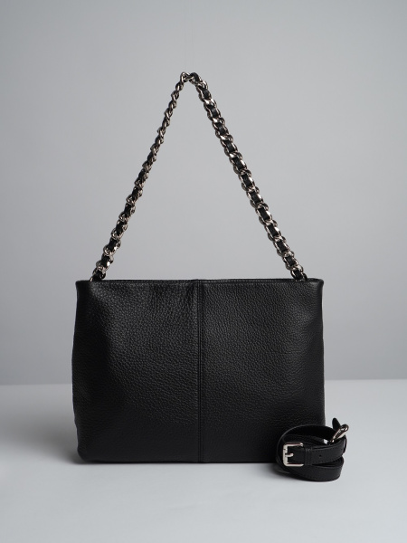 фото 447-38 187 Сумка кросс-боди женская натуральная кожа Ludor черный