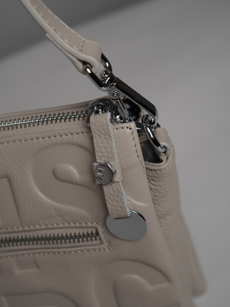 фото 451-81 18045 Сумка кросс-боди женская натуральная кожа Ludor светло-бежевый