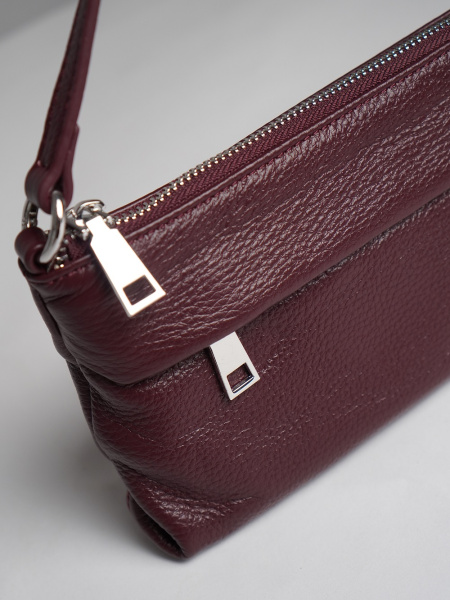 фото 451-92 9020 Клатч женский натуральная кожа Ludor бордовый