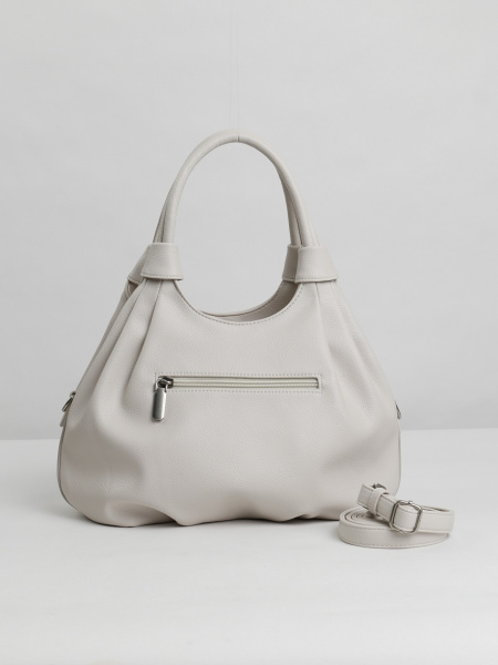 456-31 550249 Сумка хобо женская экокожа Ludor светло-бежевый