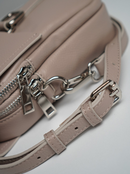 446-93 788 Сумка кросс-боди женская натуральная кожа Ludor бежевый фото 446-93 788 Сумка кросс-боди женская натуральная кожа Ludor бежевый