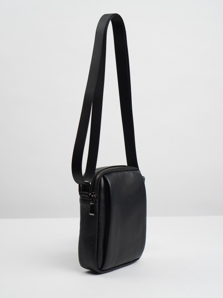 фото 453-73 22-1863-2 Сумка кросс-боди мужская натуральная кожа DE-GOSA черный