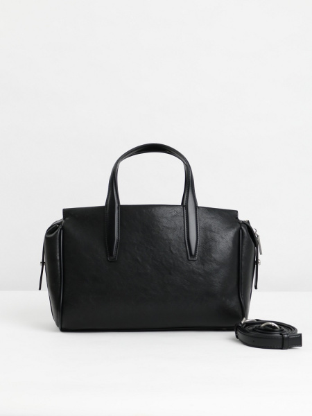 456-19 550286 Сумка тоут женская экокожа Ludor черный