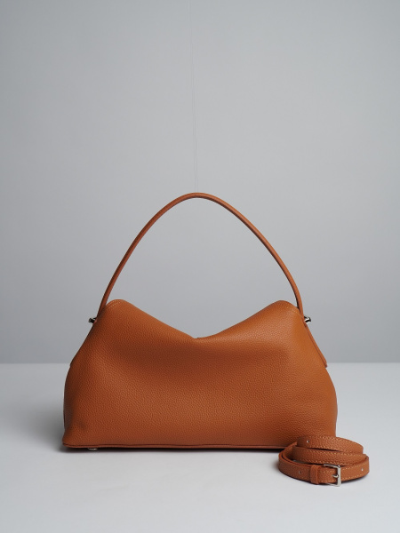 447-70 F9889B Сумка стракчэд женская натуральная кожа Ludor кирпичный