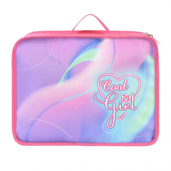 фото 406-42 89.0321 Школьная папка с ручками  Luris розовый